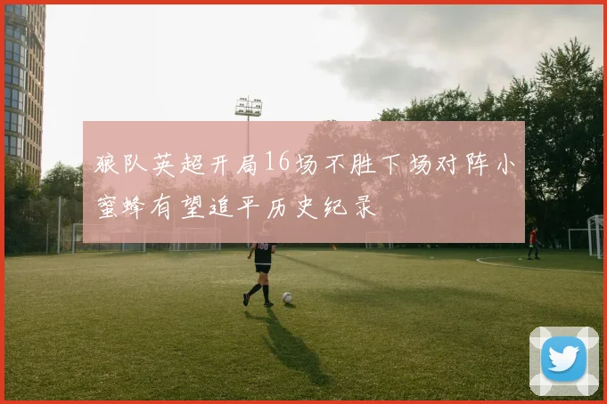 狼队英超开局16场不胜下场对阵小蜜蜂有望追平历史纪录